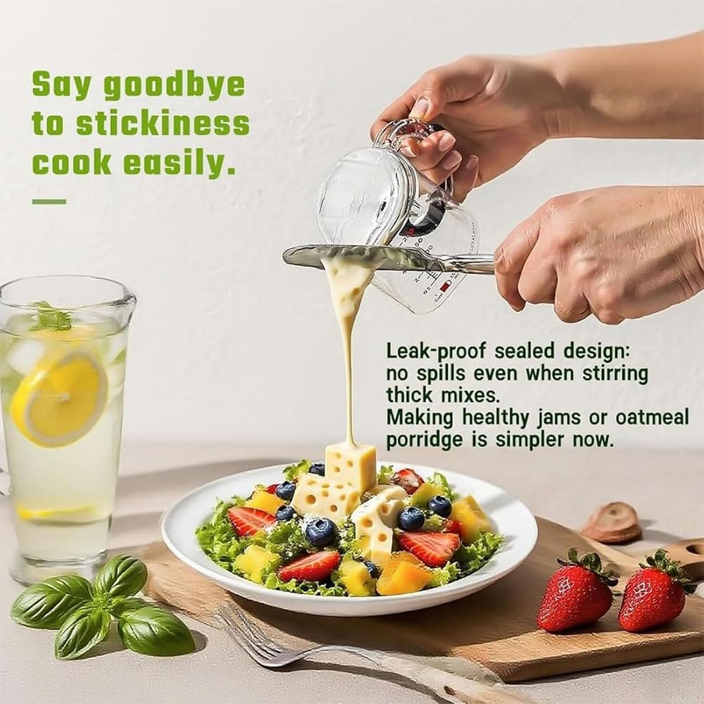 Adjustable Measuring Cup Multi-Functional Measuring Cup with Scraper-Style Seal Base Measurings Cube Cups for Cooking Kitchen