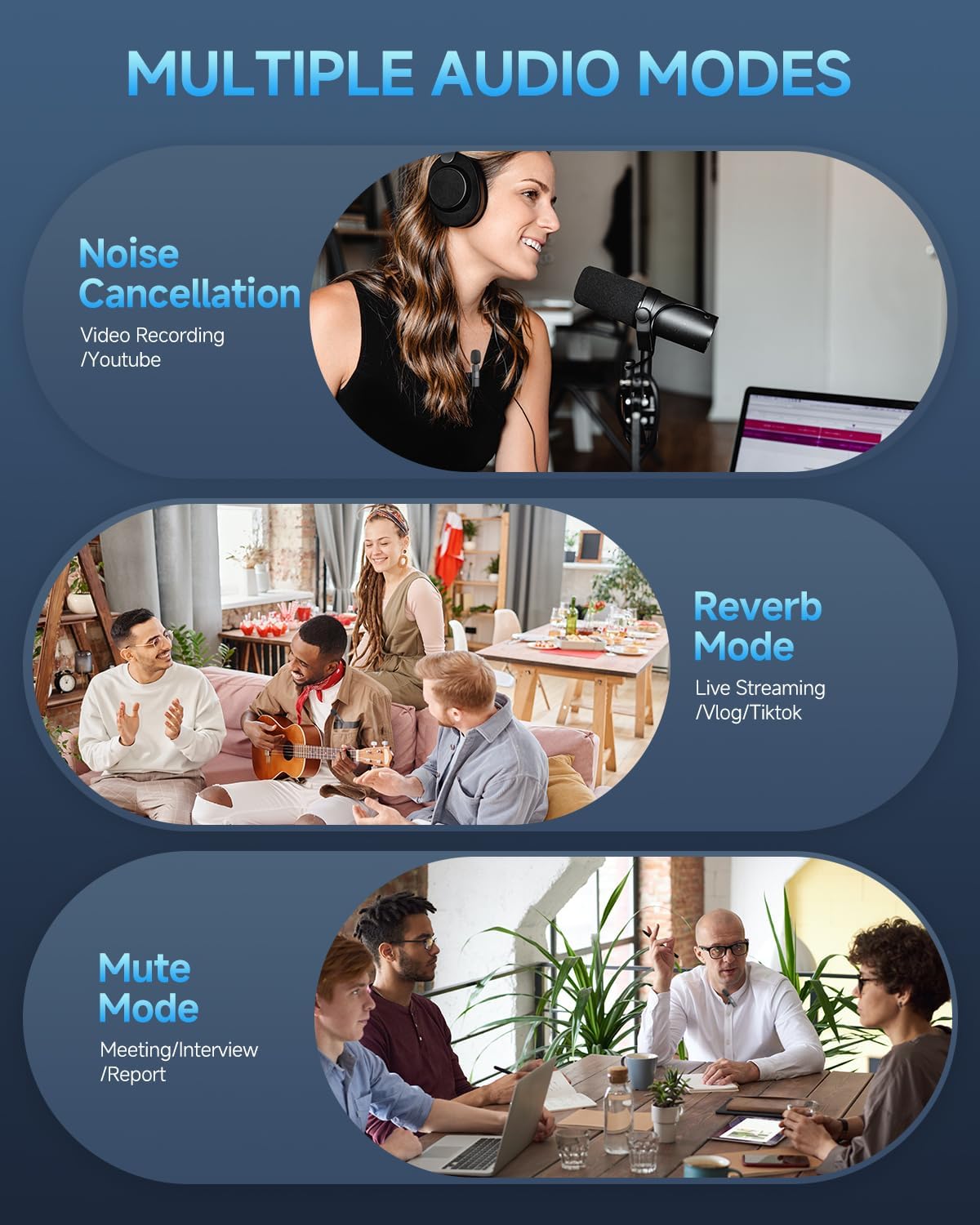 New Wireless Lavalier Microphone Portable Audio Video Recording Mini Microphone for Iphone Android PC Camera Live Gaming Phone