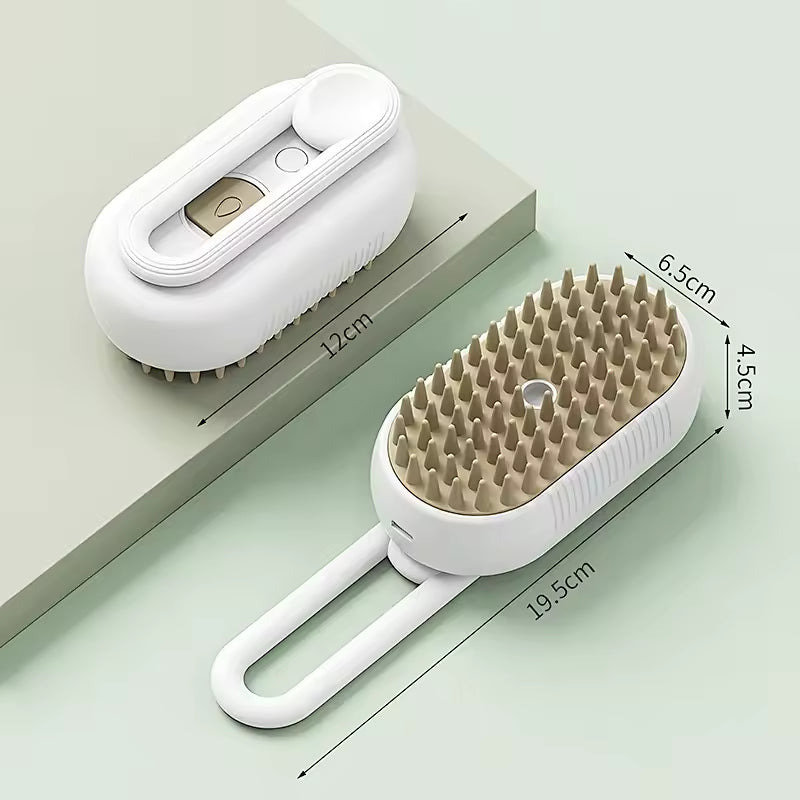 Steam Brush Cat Brush – 3-in-1 Steamy Grooming Magic