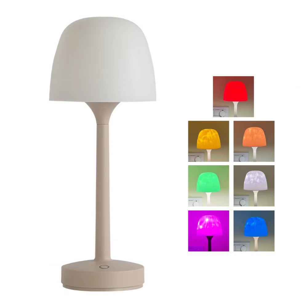 Night Light Desk Lamp Blue Light for Relaxation Water Wave Projection Night Light for Shower Spa with Touch Control for Bathroom